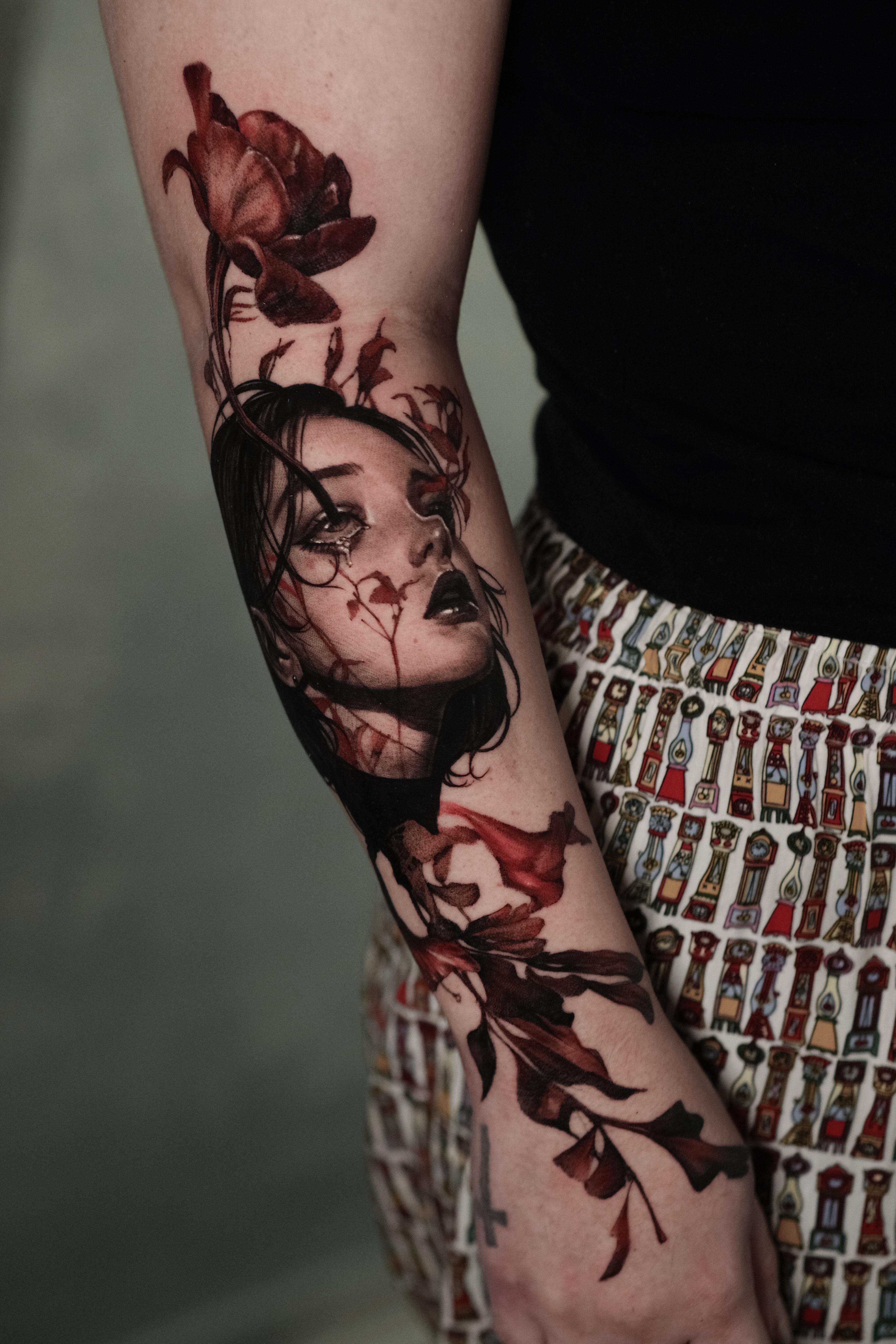 Tatuaje blackwork — pieza 6