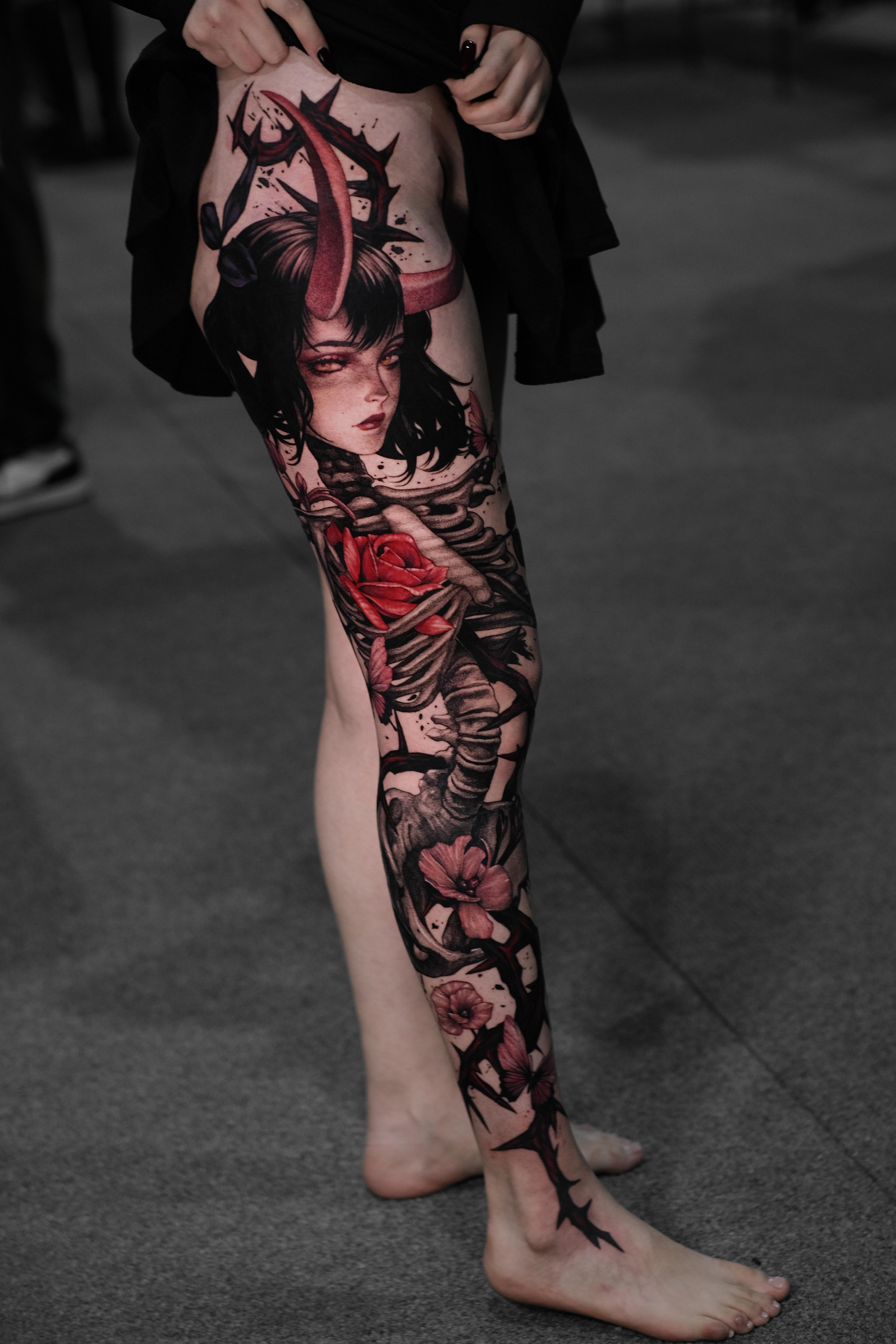 Tatuaje blackwork — pieza 3