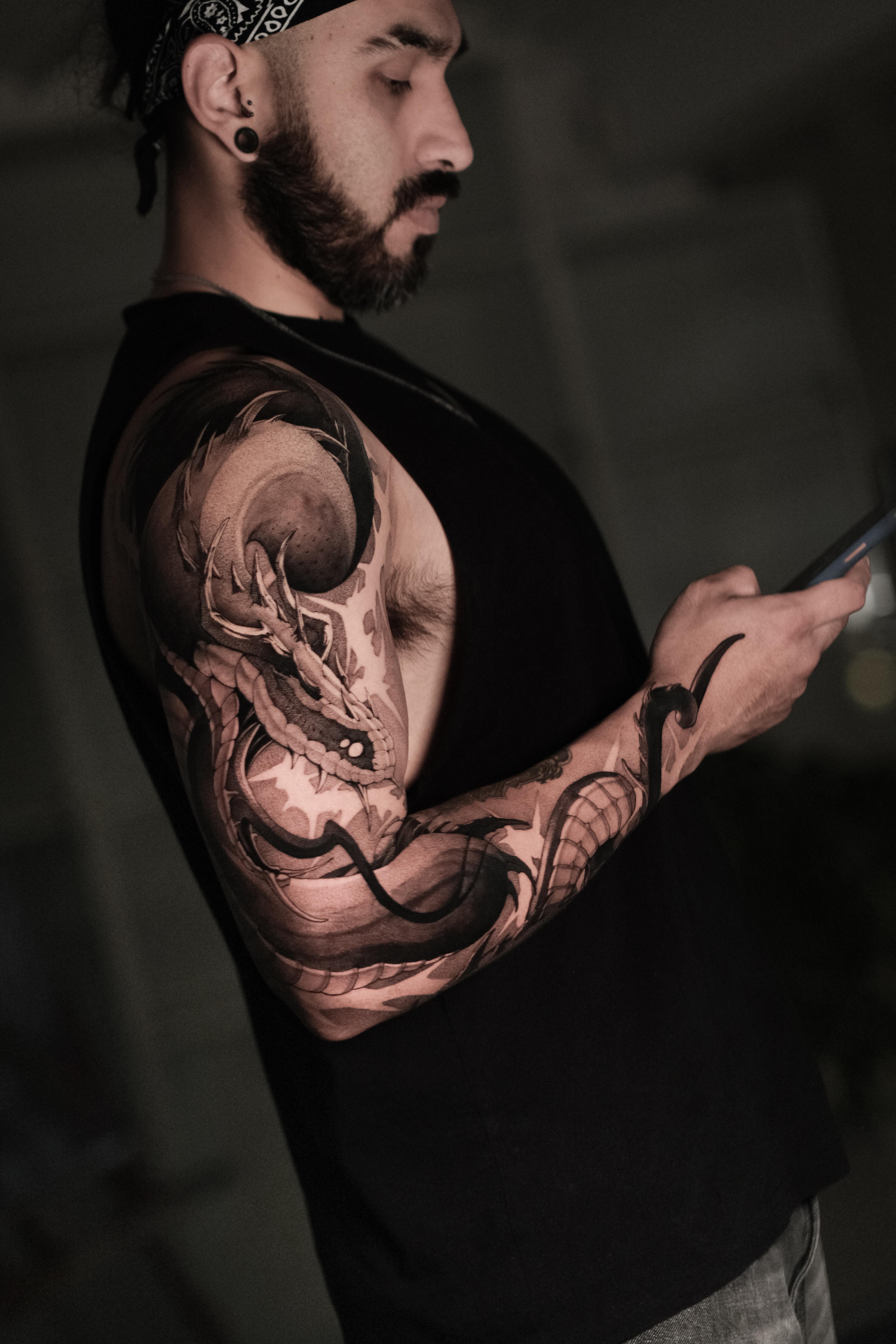 Tatuaje blackwork — pieza 2