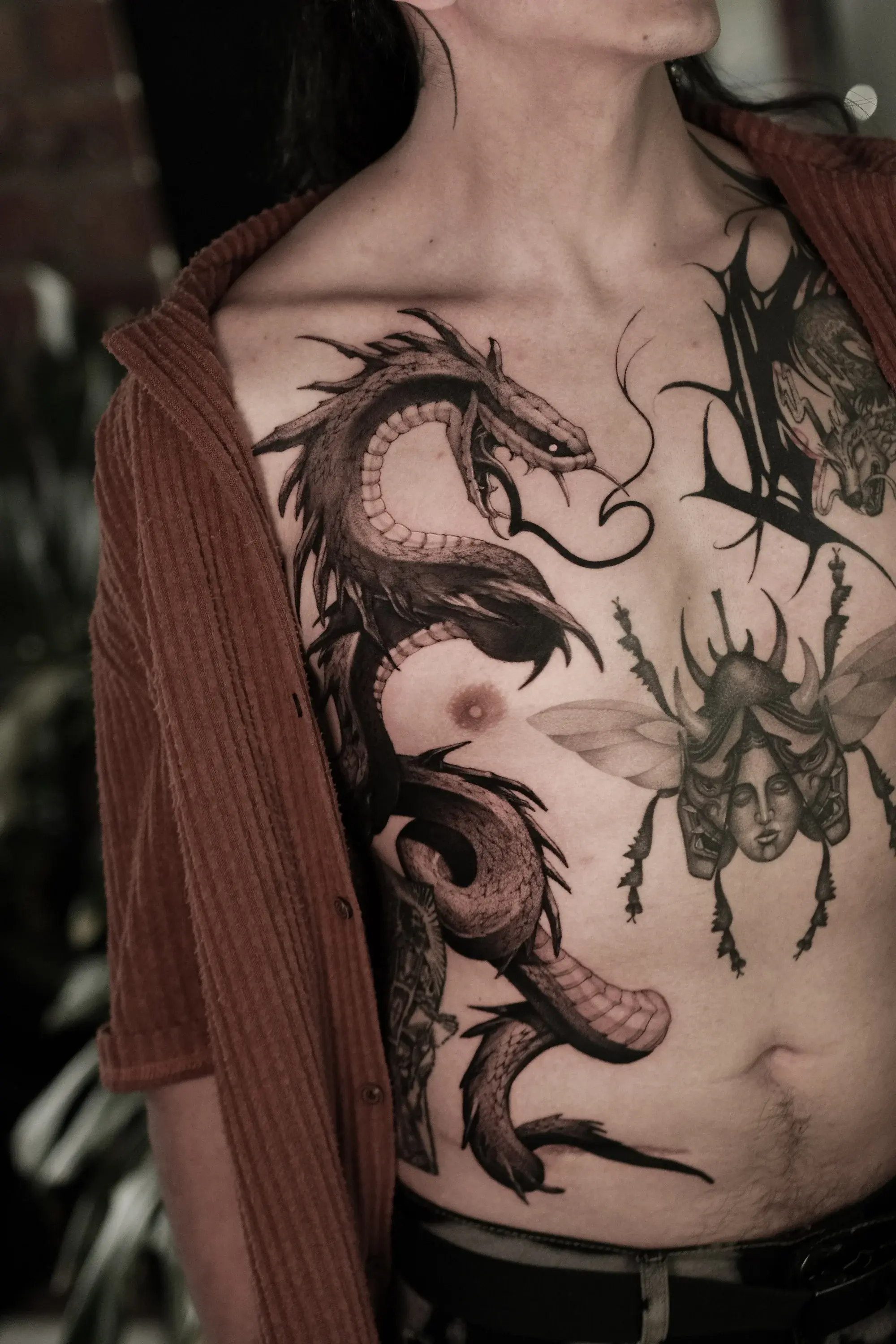 Tatuaje blackwork — pieza 1