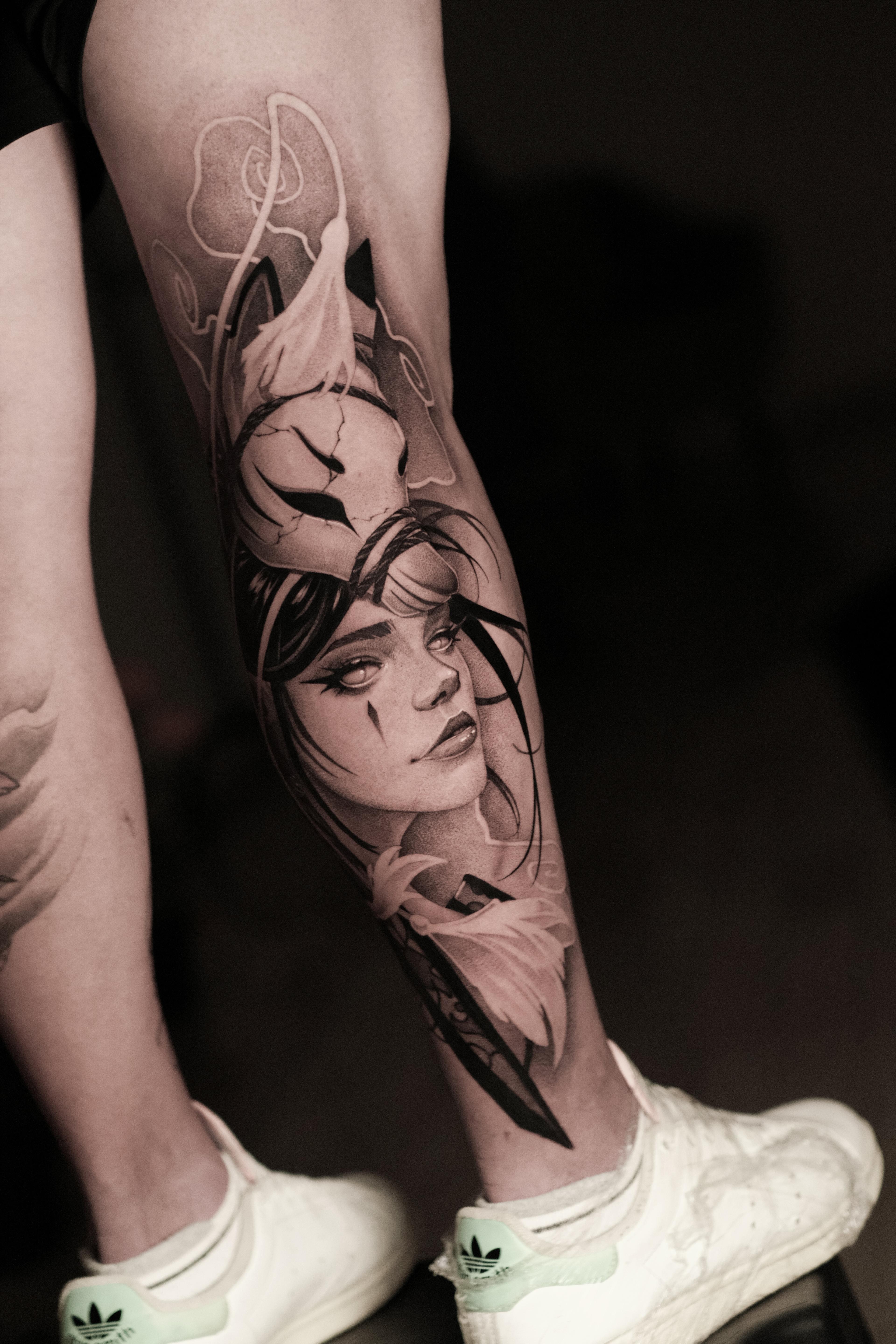 Tatuaje blackwork — pieza 11