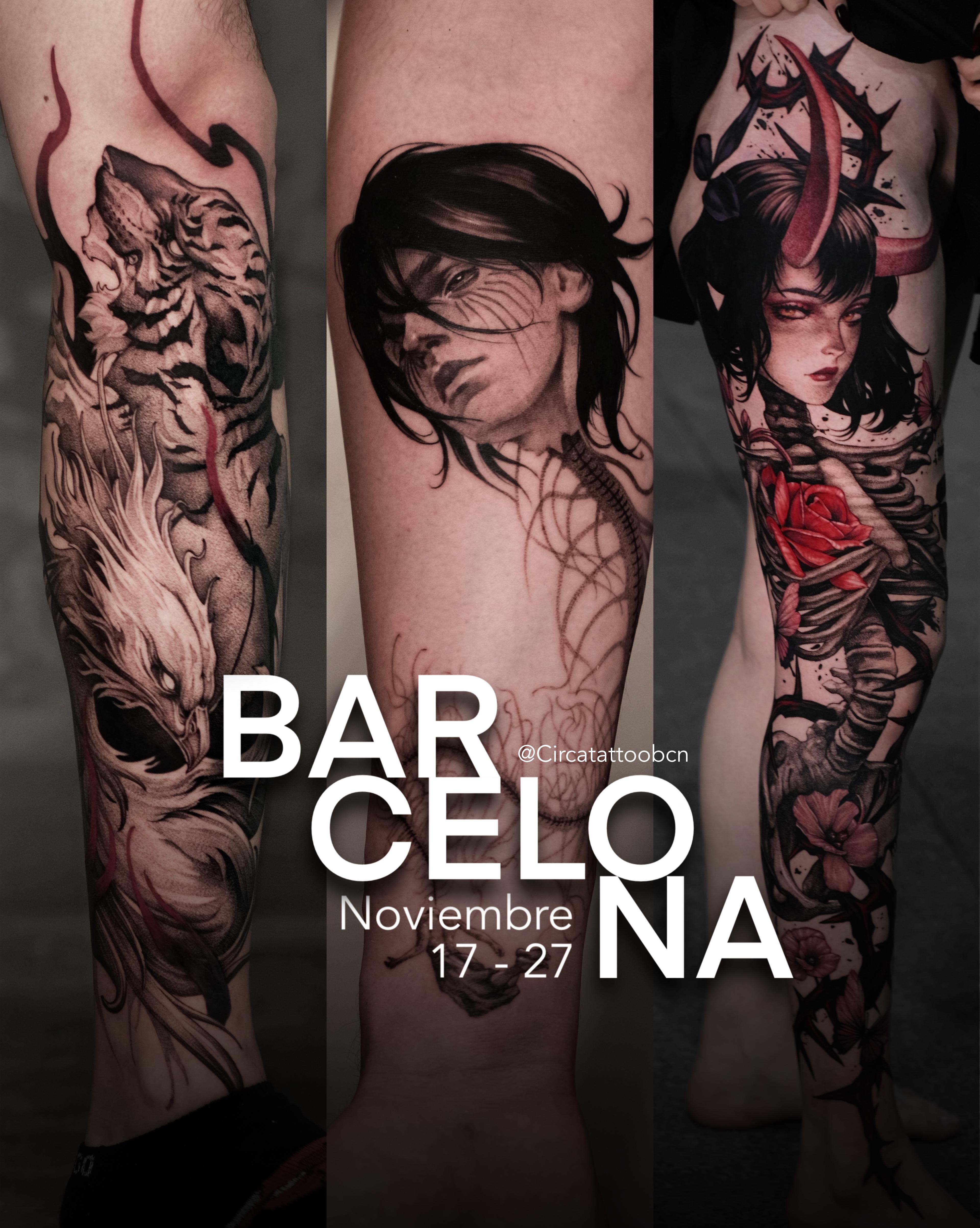 Tour de tatuajes en Barcelona — Circatattobcn · Fechas 17–27 Nov
